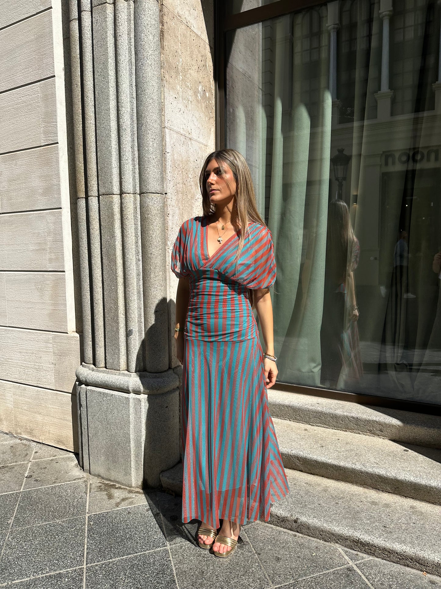Vestido Tul Rayas