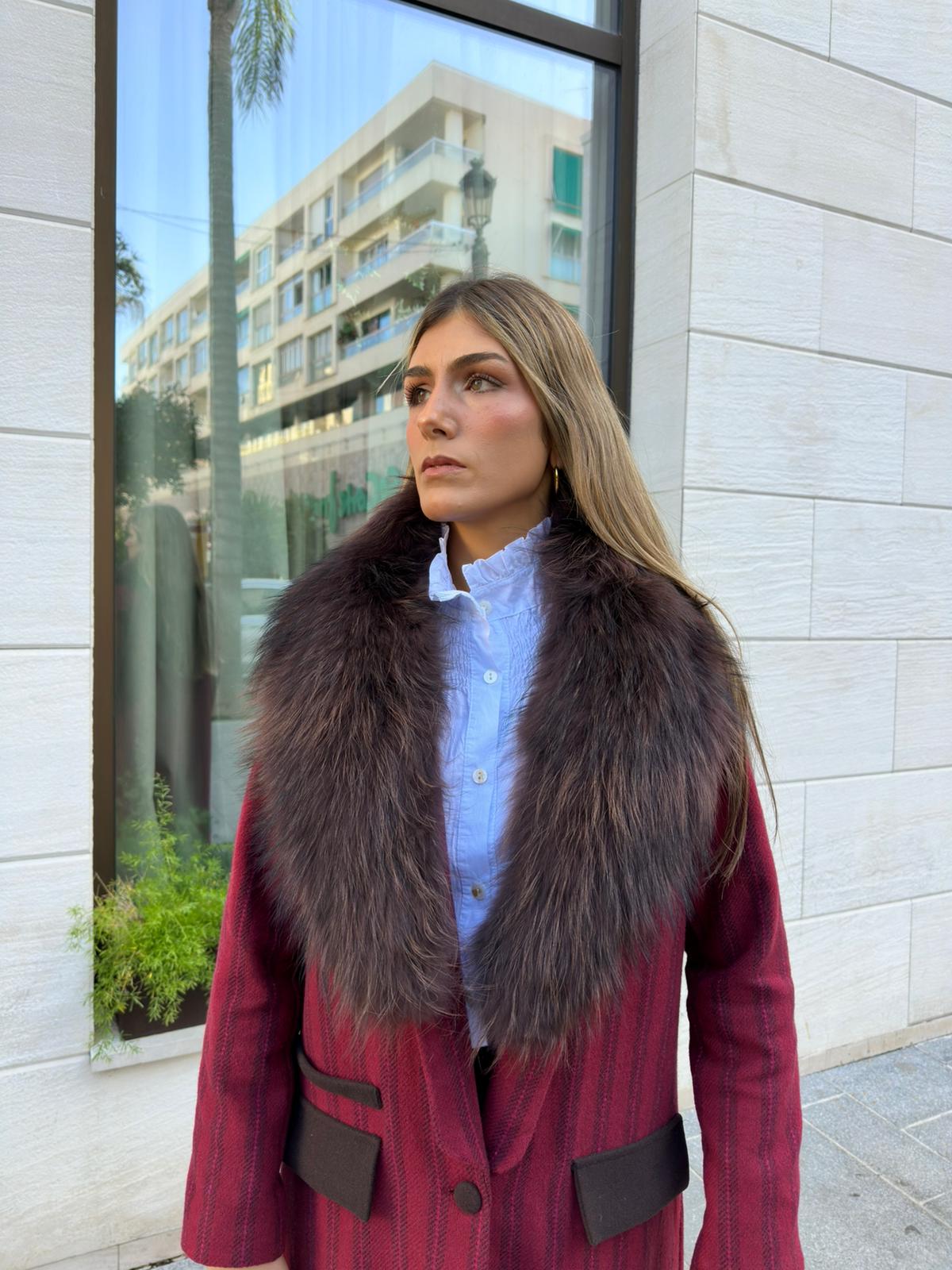 Cuello Pelo Natural Largo