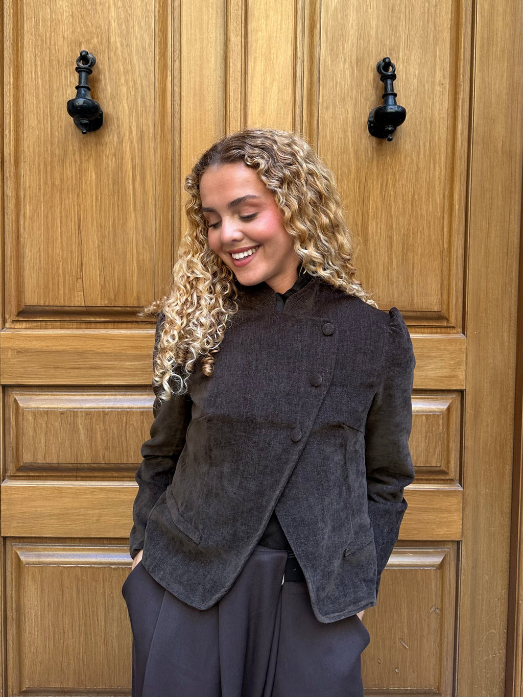 Chaqueta Zoe MarrónOscuro