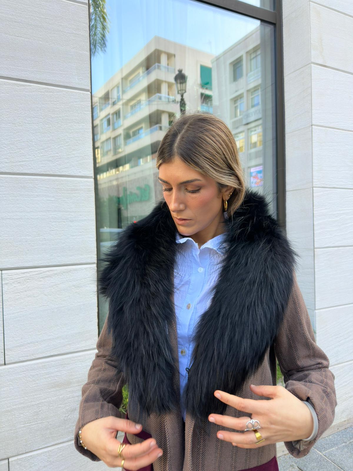 Cuello Pelo Natural Largo