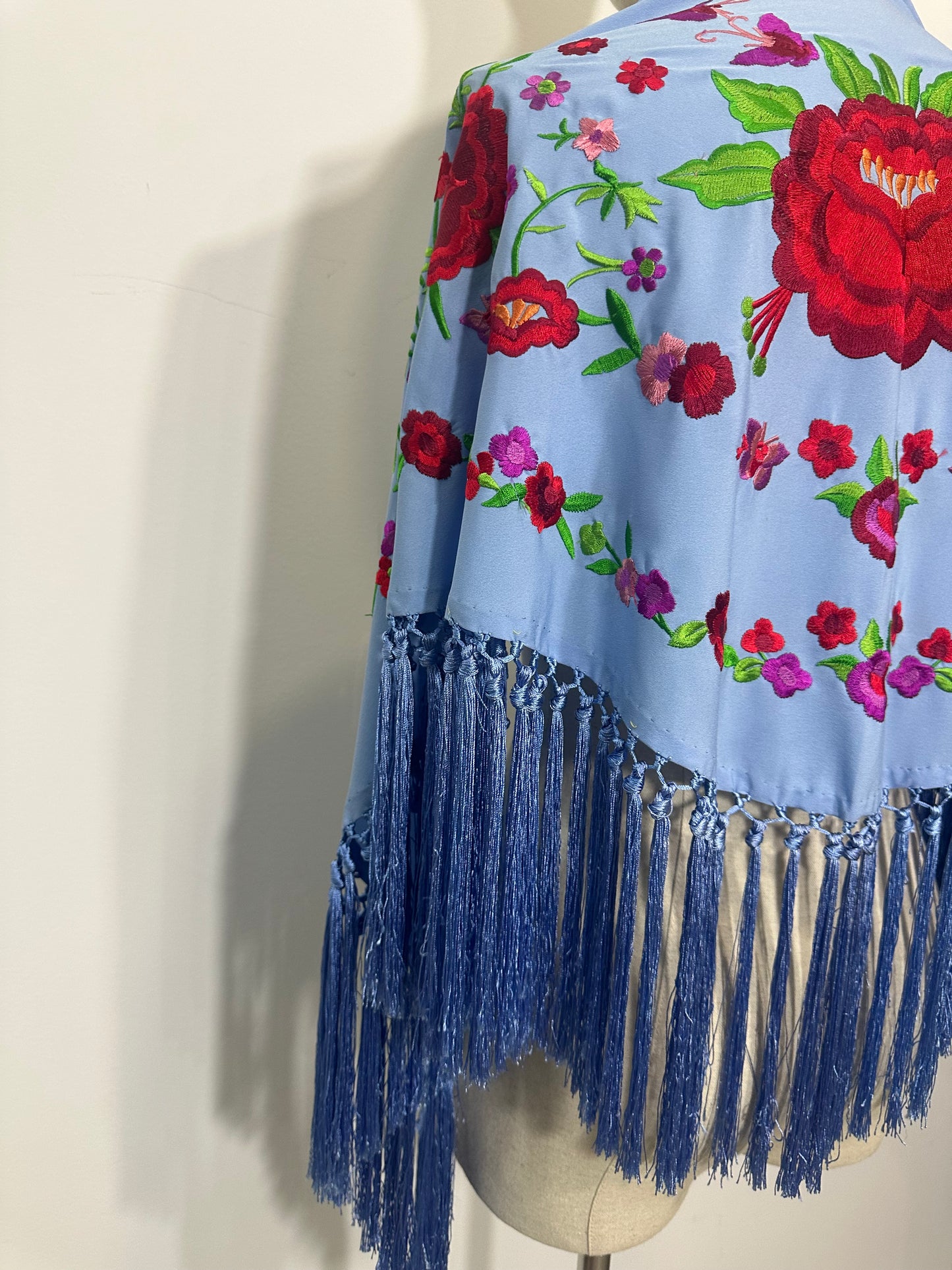 Mantoncillo Ana Azul Claro