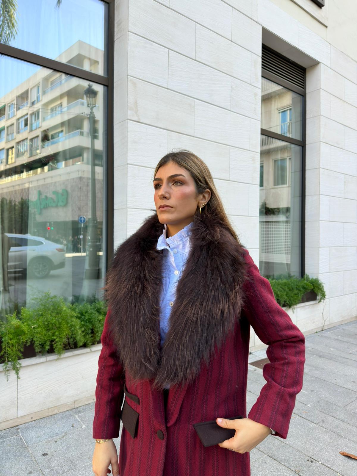 Cuello Pelo Natural Largo