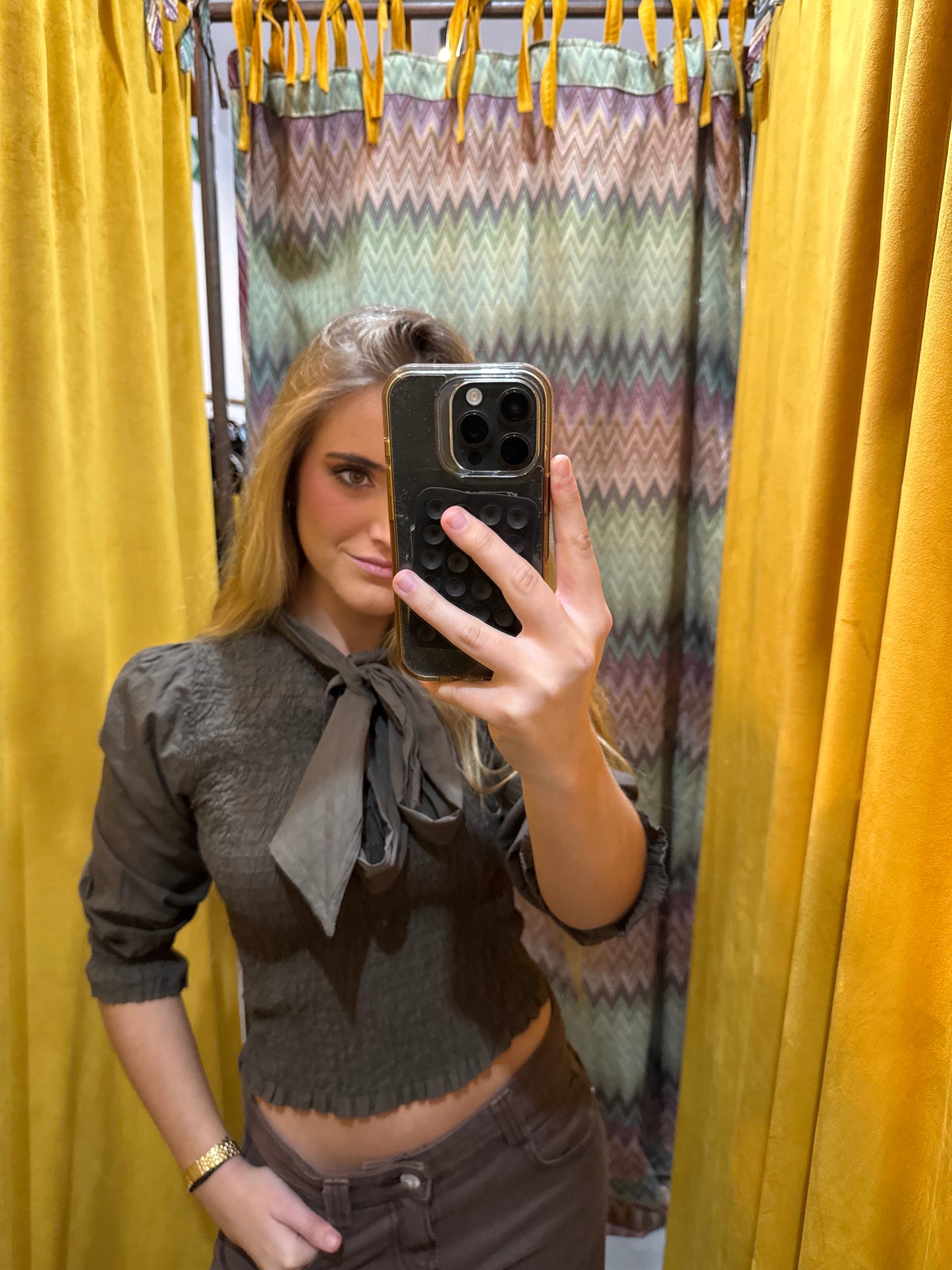 Blusa Lazada Fruncido