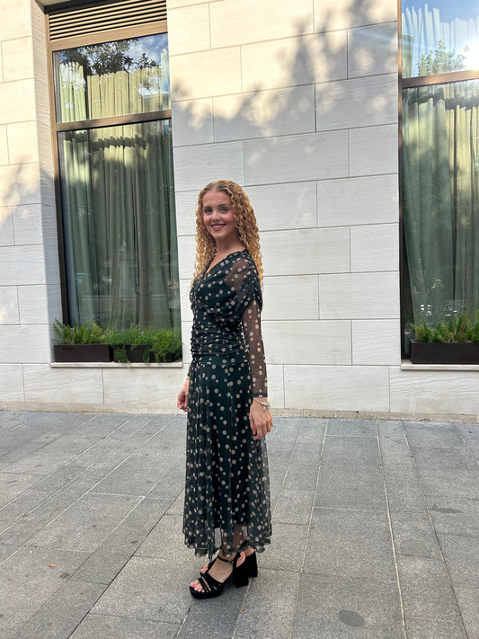 Vestido Tul Cinzia Estampado