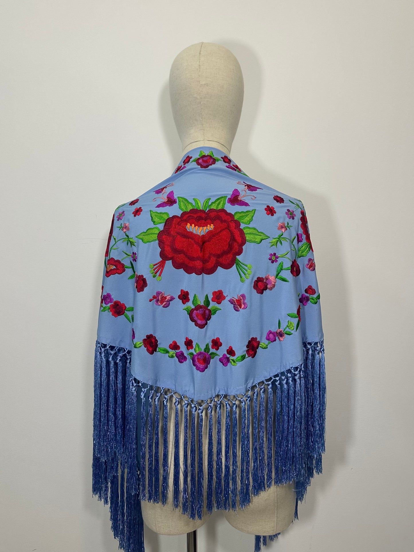 Mantoncillo Ana Azul Claro