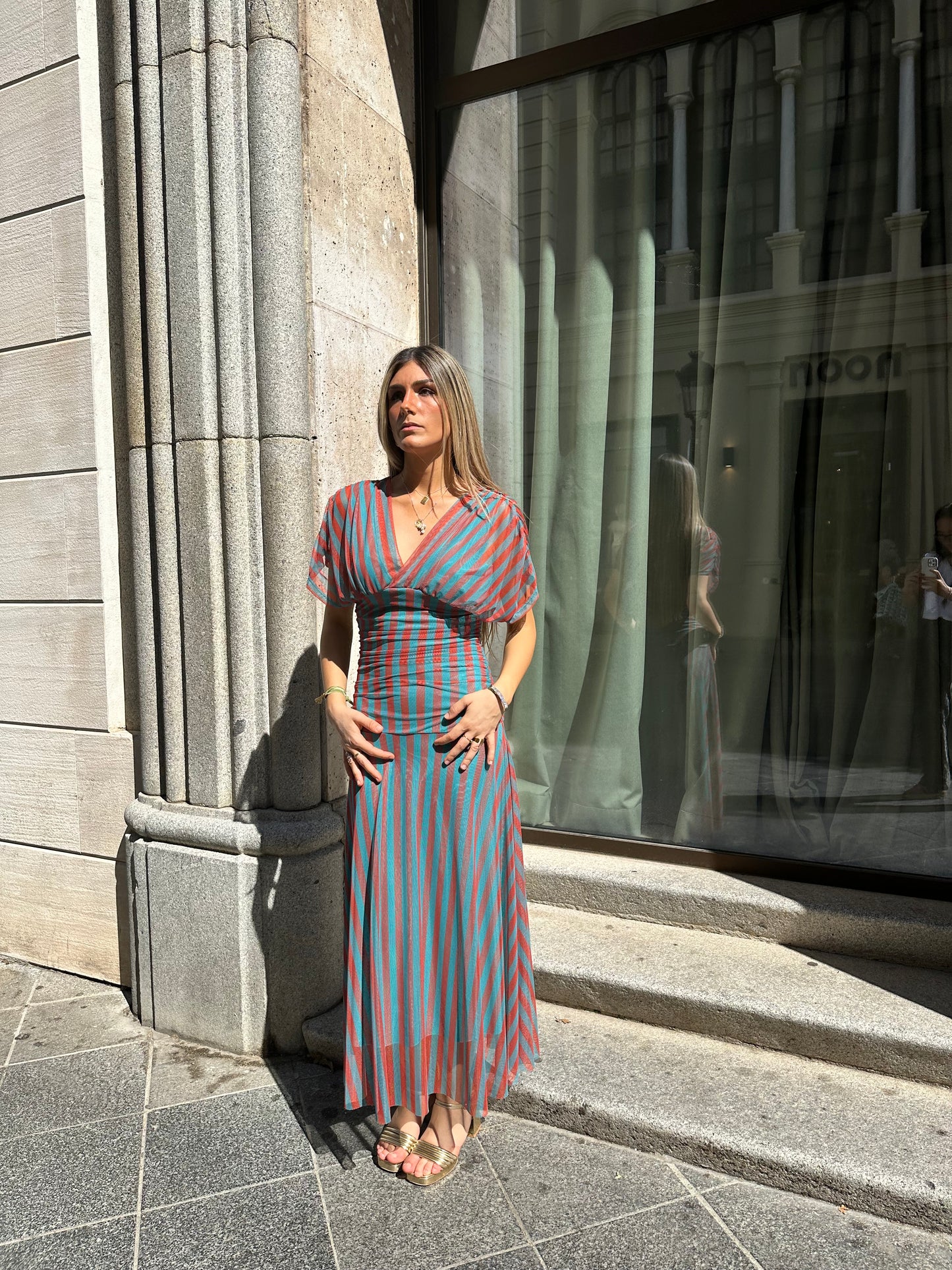 Vestido Tul Rayas