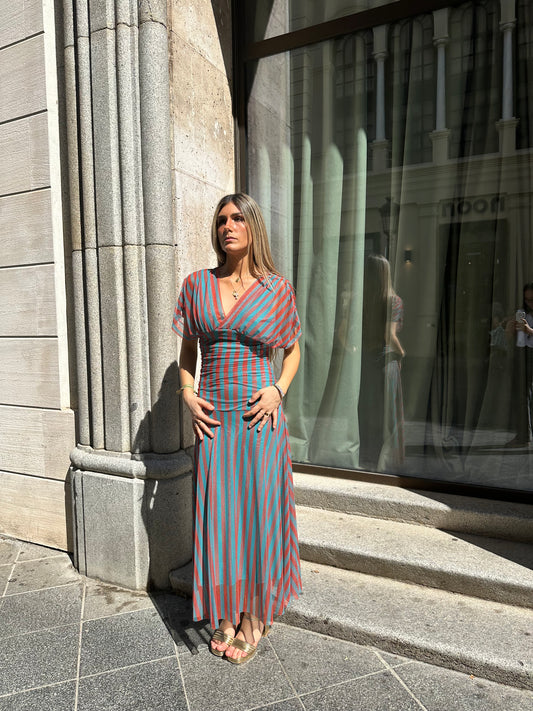 Vestido Tul Rayas