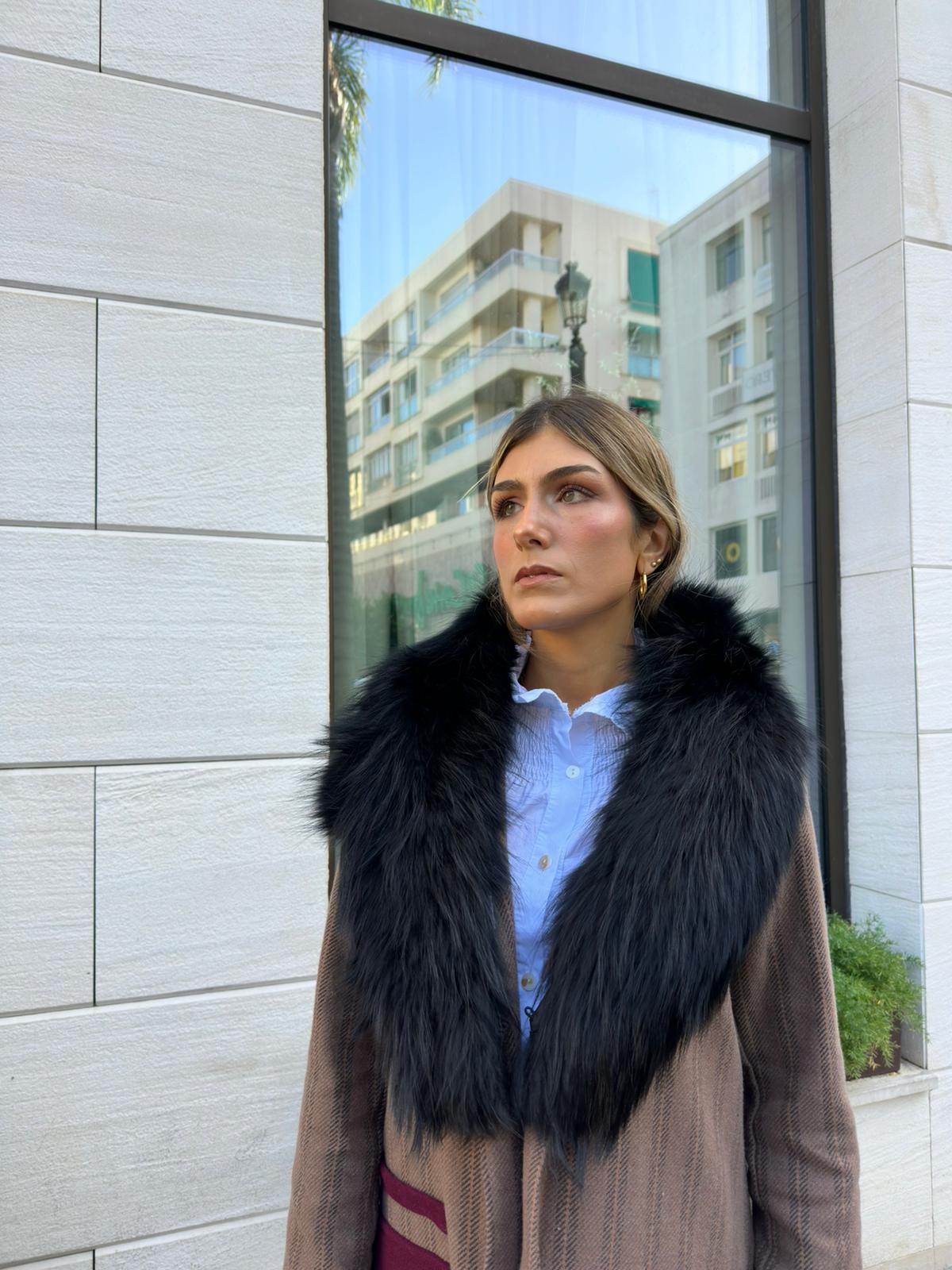 Cuello Pelo Natural Largo