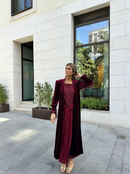 Vestido Chiara + Levita Terciopelo