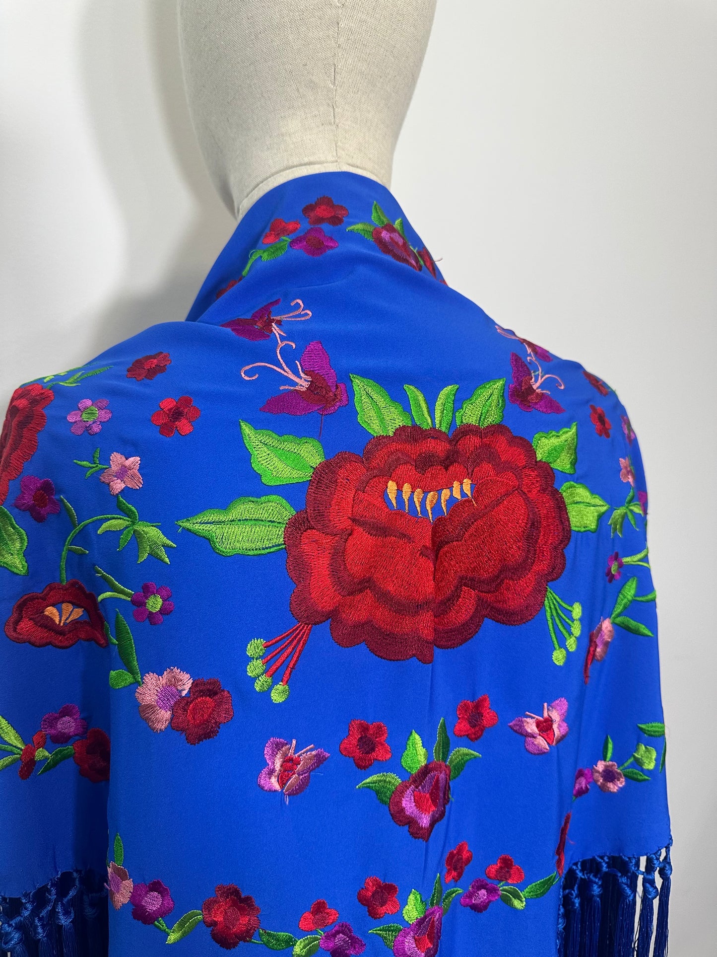 Mantoncillo Ana Azul Royal