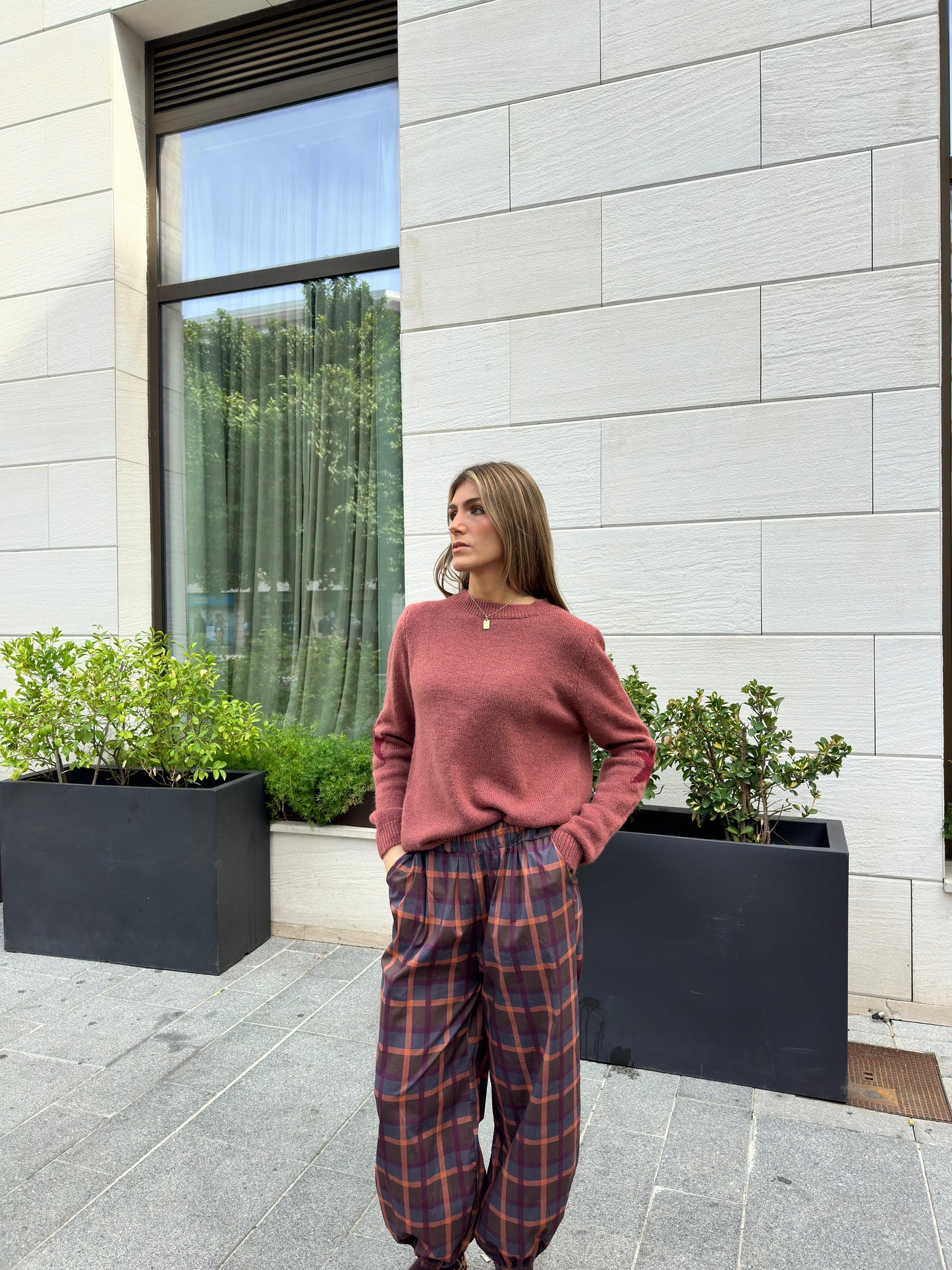 Pantalones Bombacho Cuadros