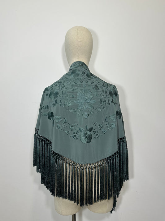 Mantoncillo Carmen Liso Verde Jabonoso