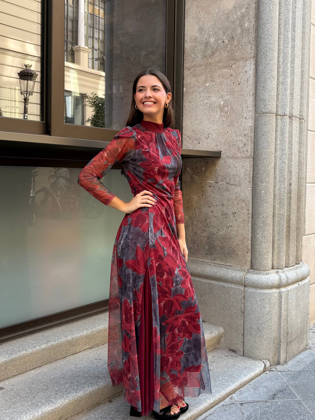 Vestido Tul Mery I Gris