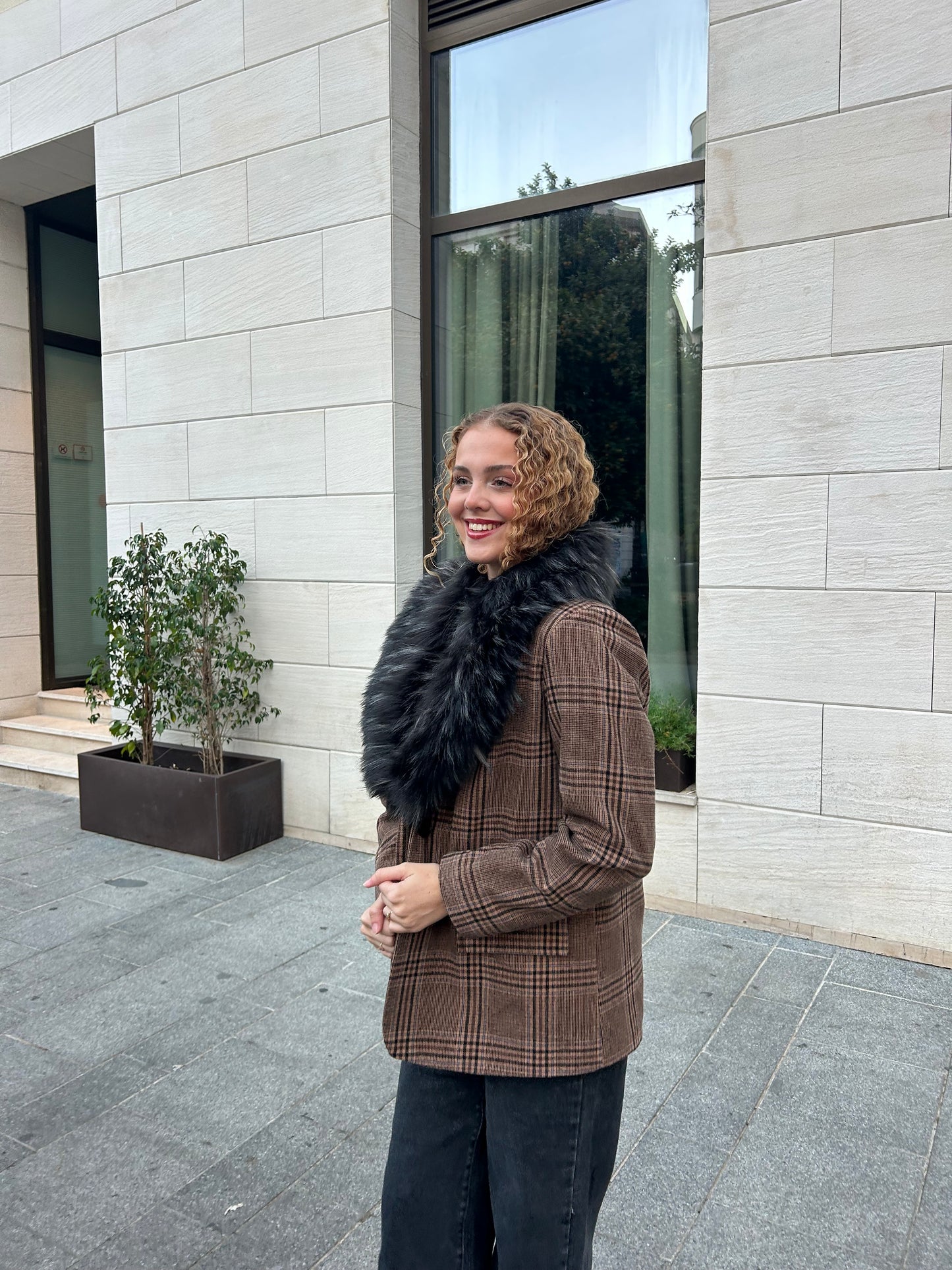 Blazer + Cuello De Pelo