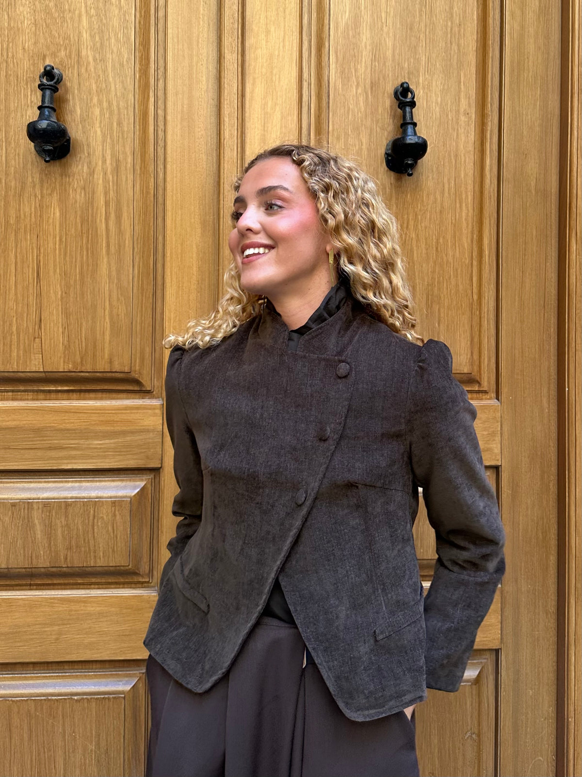 Chaqueta Zoe MarrónOscuro