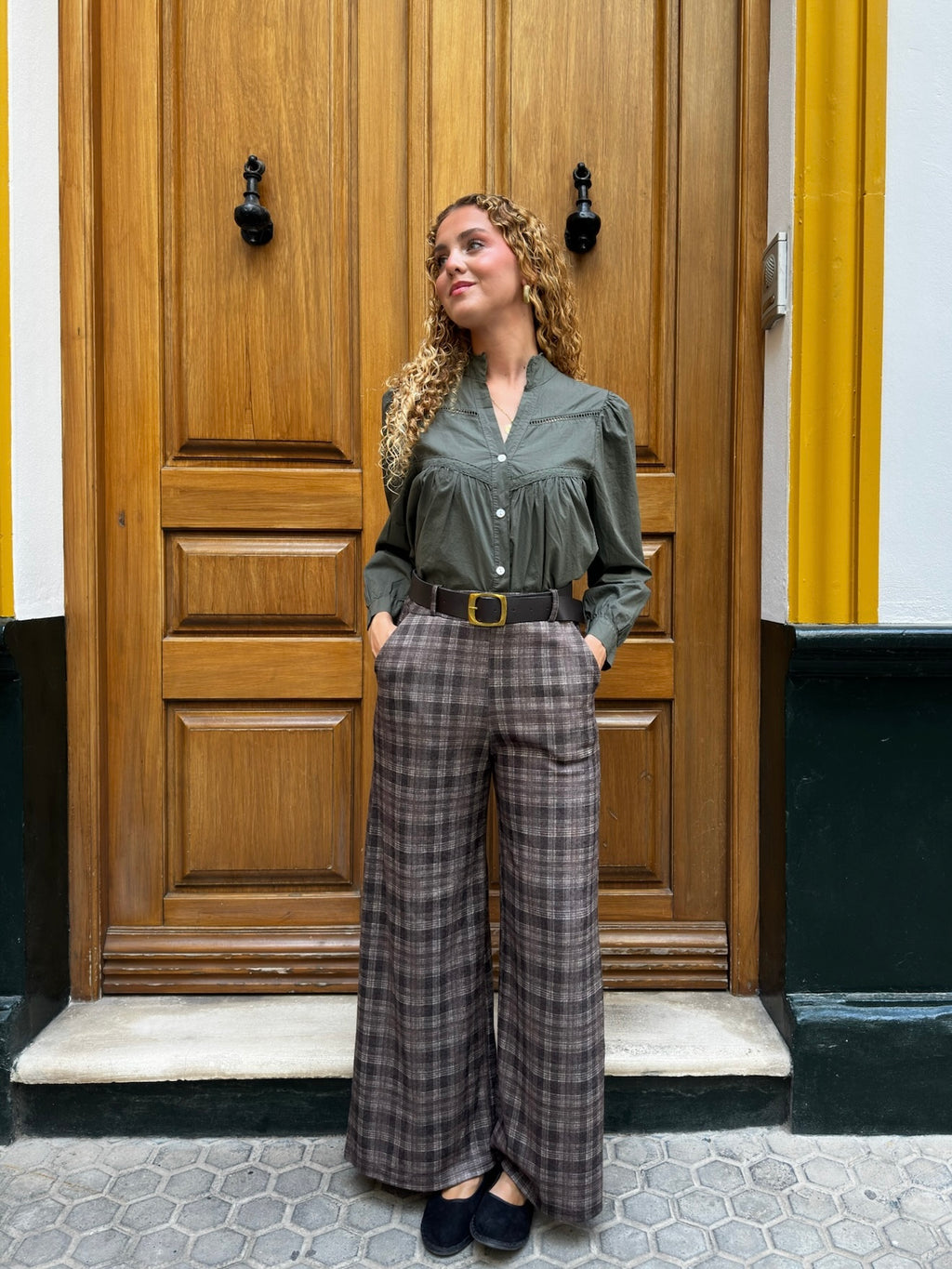 Pantalón Oxford Marrón