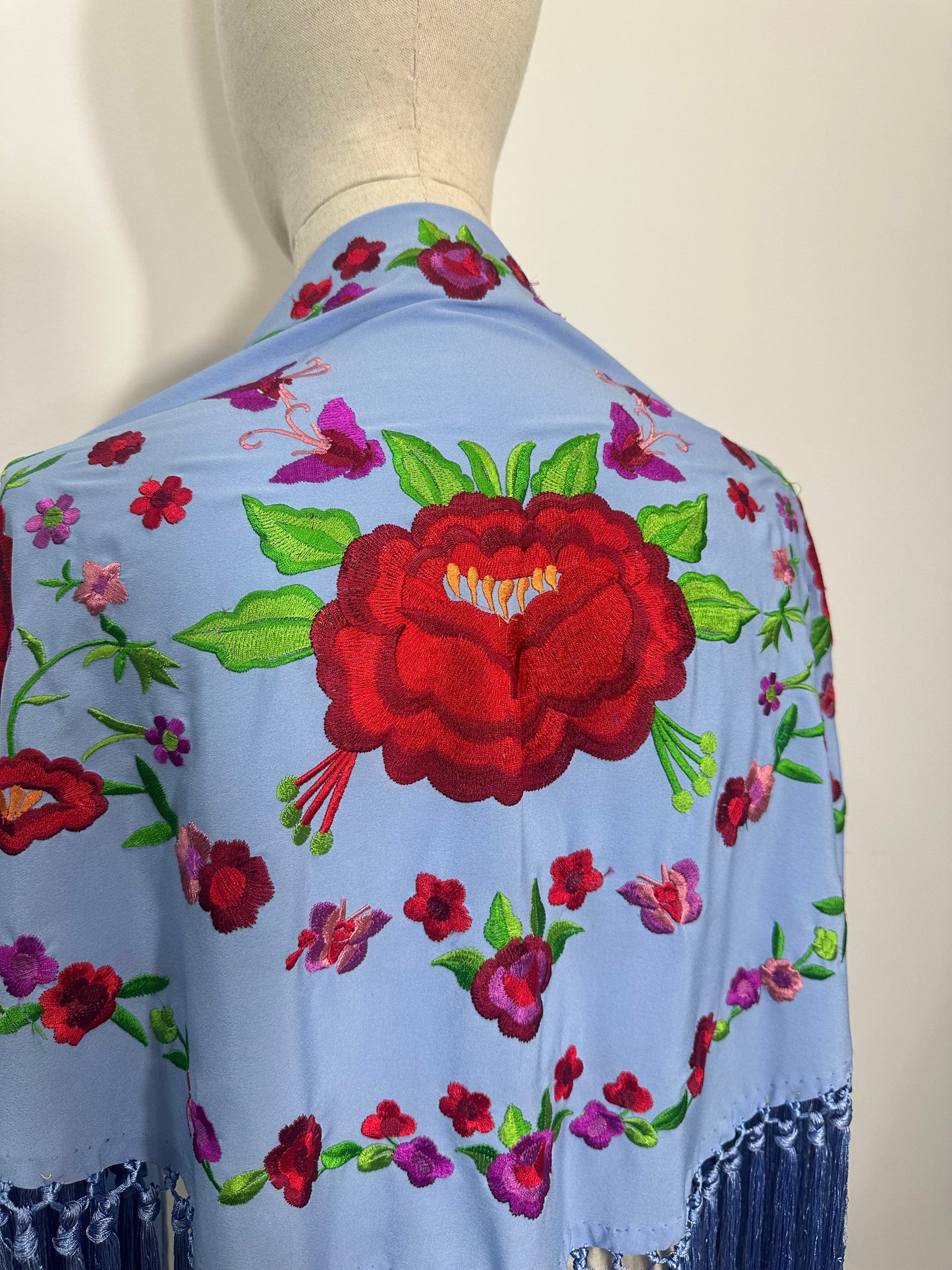 Mantoncillo Ana Azul Claro