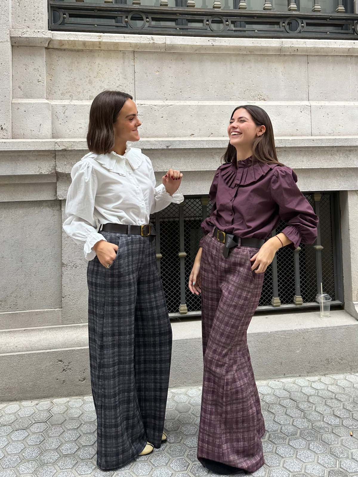 Pantalón Oxford Berenjena