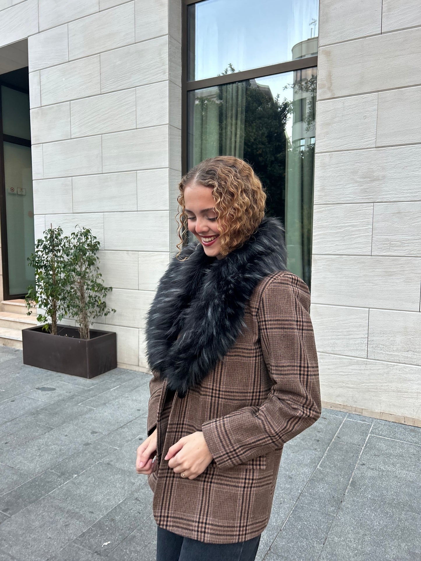 Blazer + Cuello De Pelo