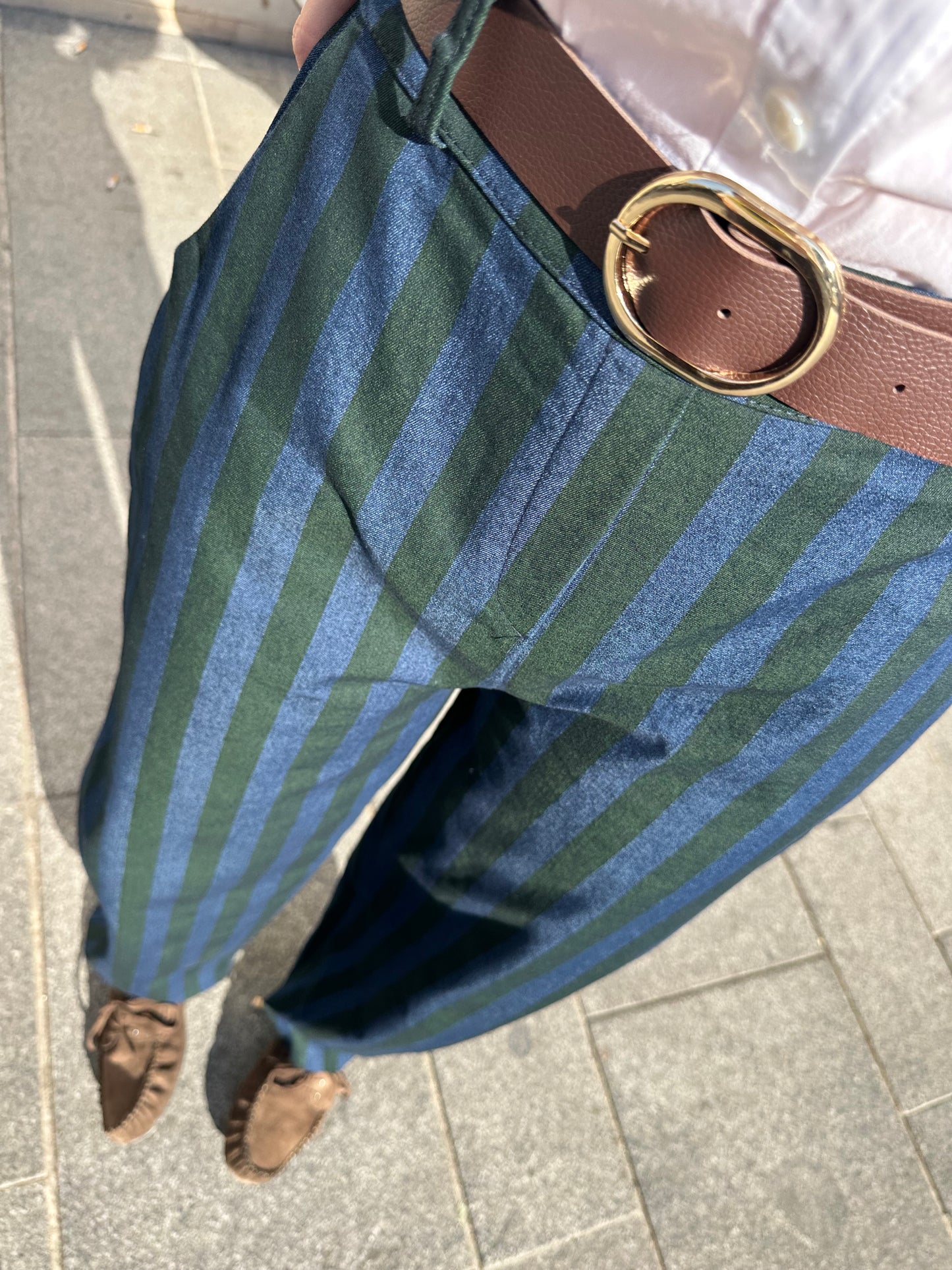 Vaquero Ballon Rayas Verde