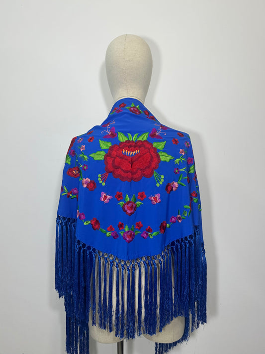 Mantoncillo Ana Azul Royal