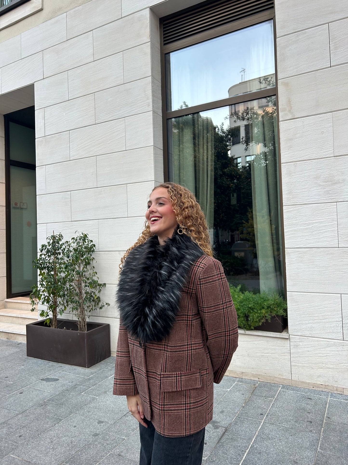 Blazer + Cuello De Pelo