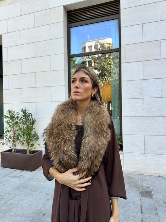 Cuello Pelo Natural Largo