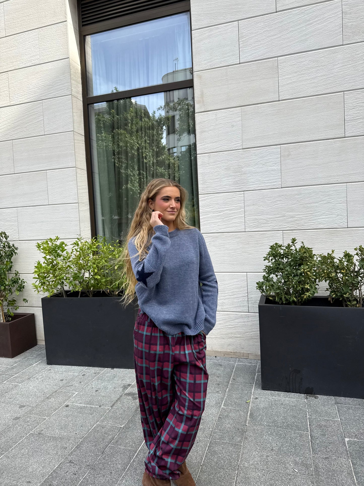 Pantalones Bombacho Cuadros