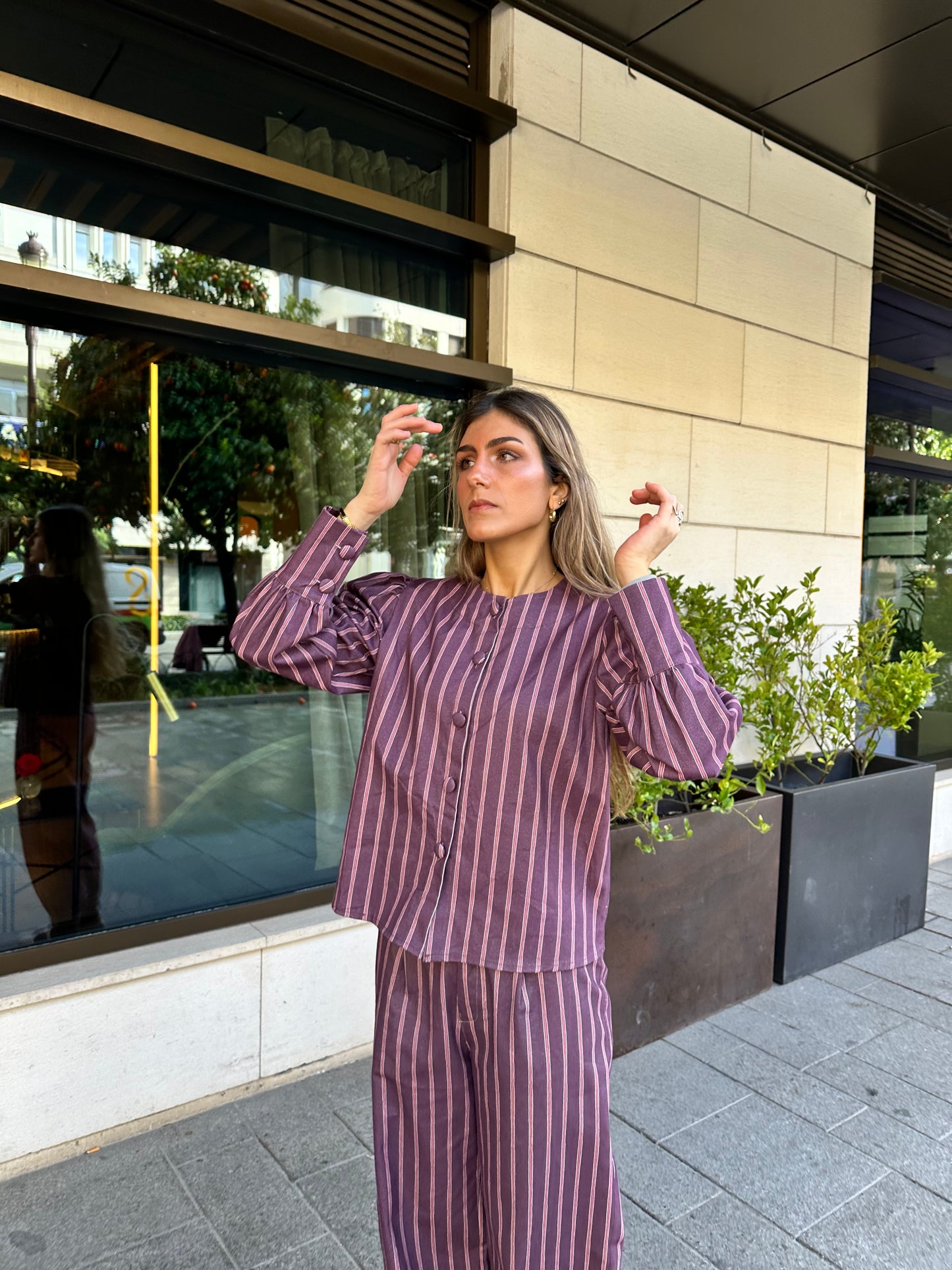 Chaqueta Lisboa Berenjena