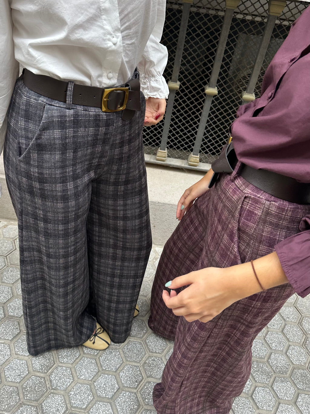 Pantalón Oxford Berenjena