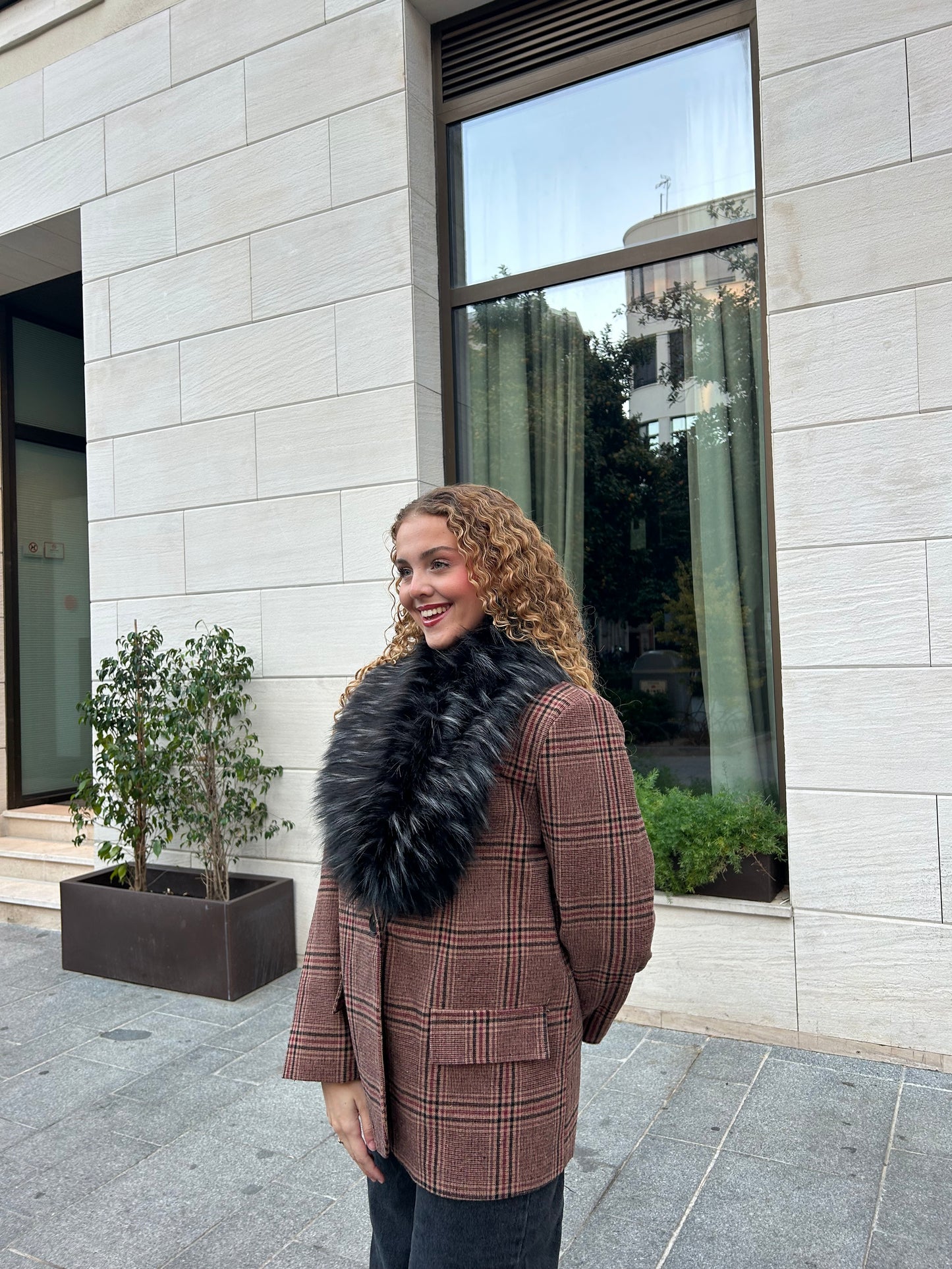 Blazer + Cuello De Pelo