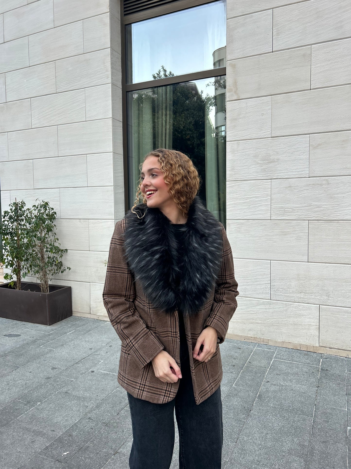 Blazer + Cuello De Pelo