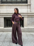 Pantalón Oxford Berenjena