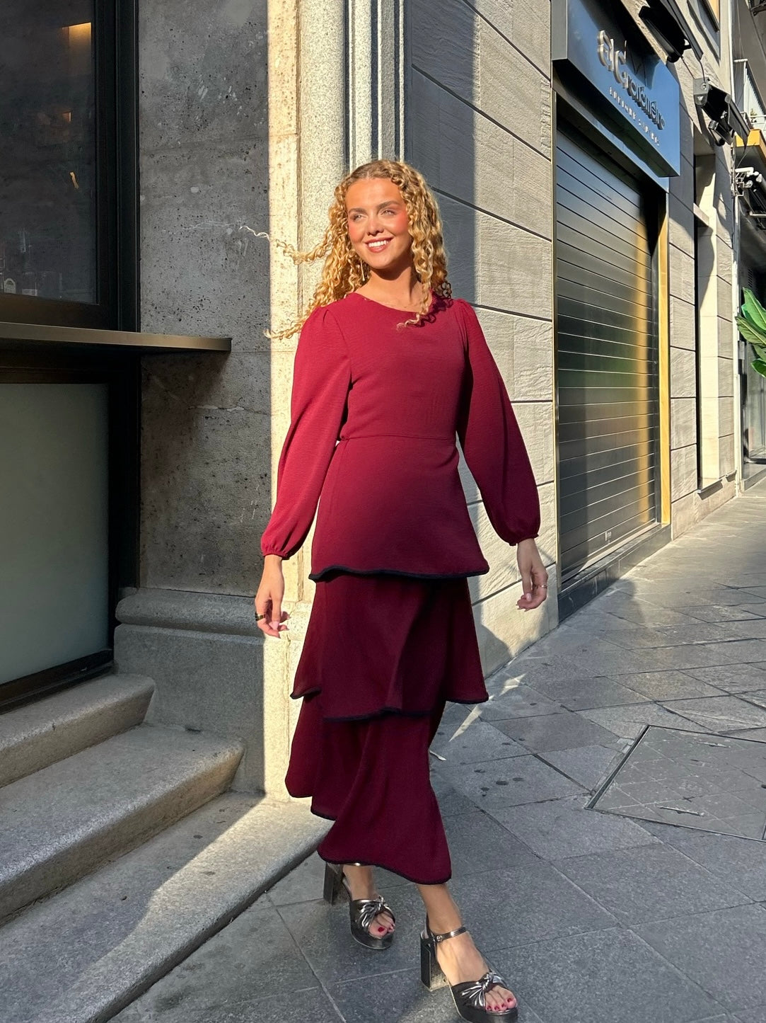 Vestido Fabiola Burdeo