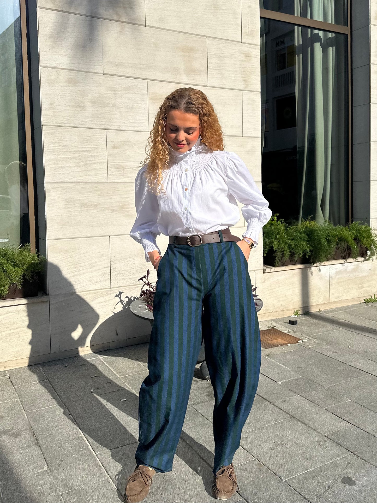 Vaquero Ballon Rayas Verde