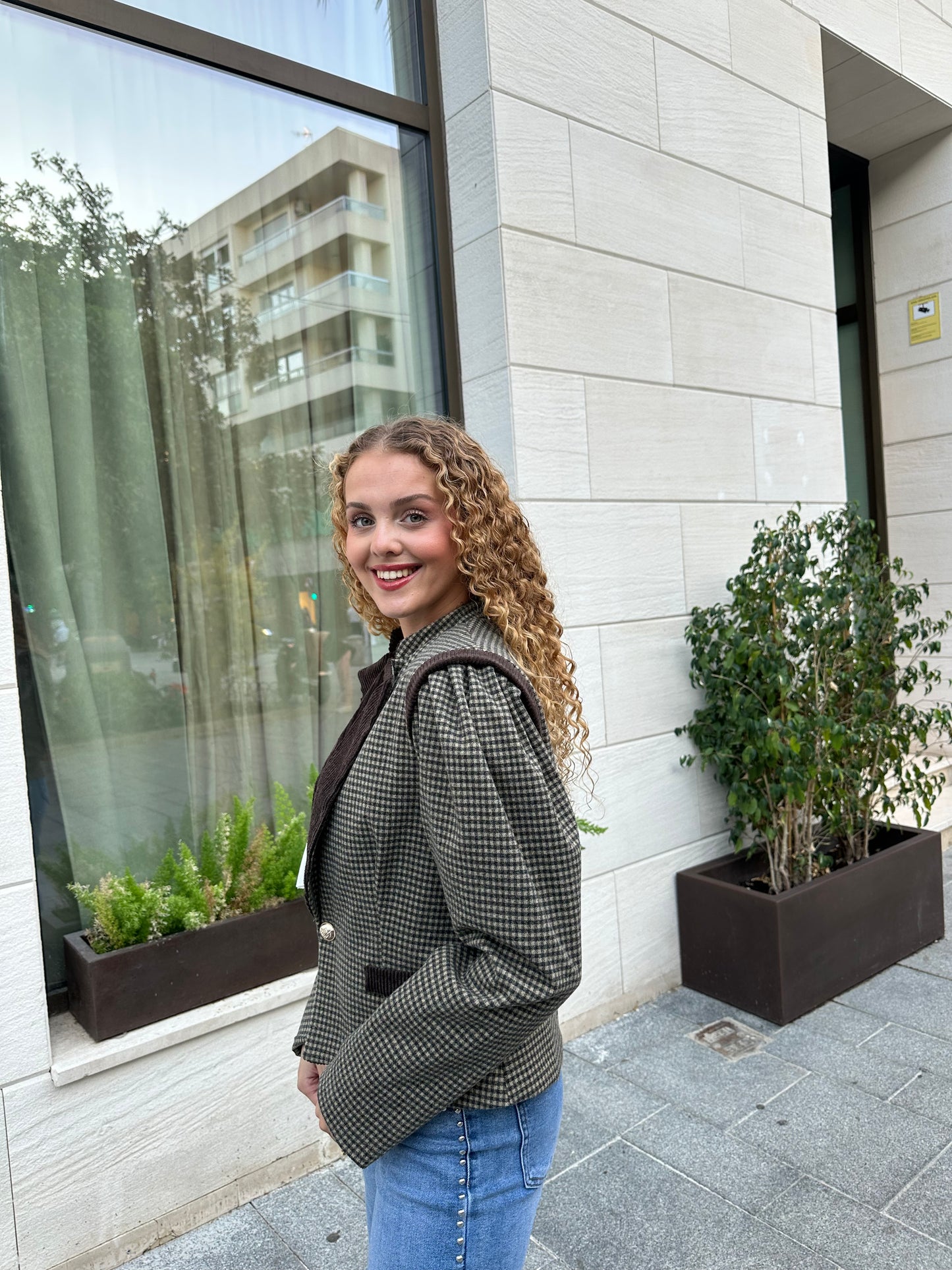 Chaqueta Vintage Cuadros