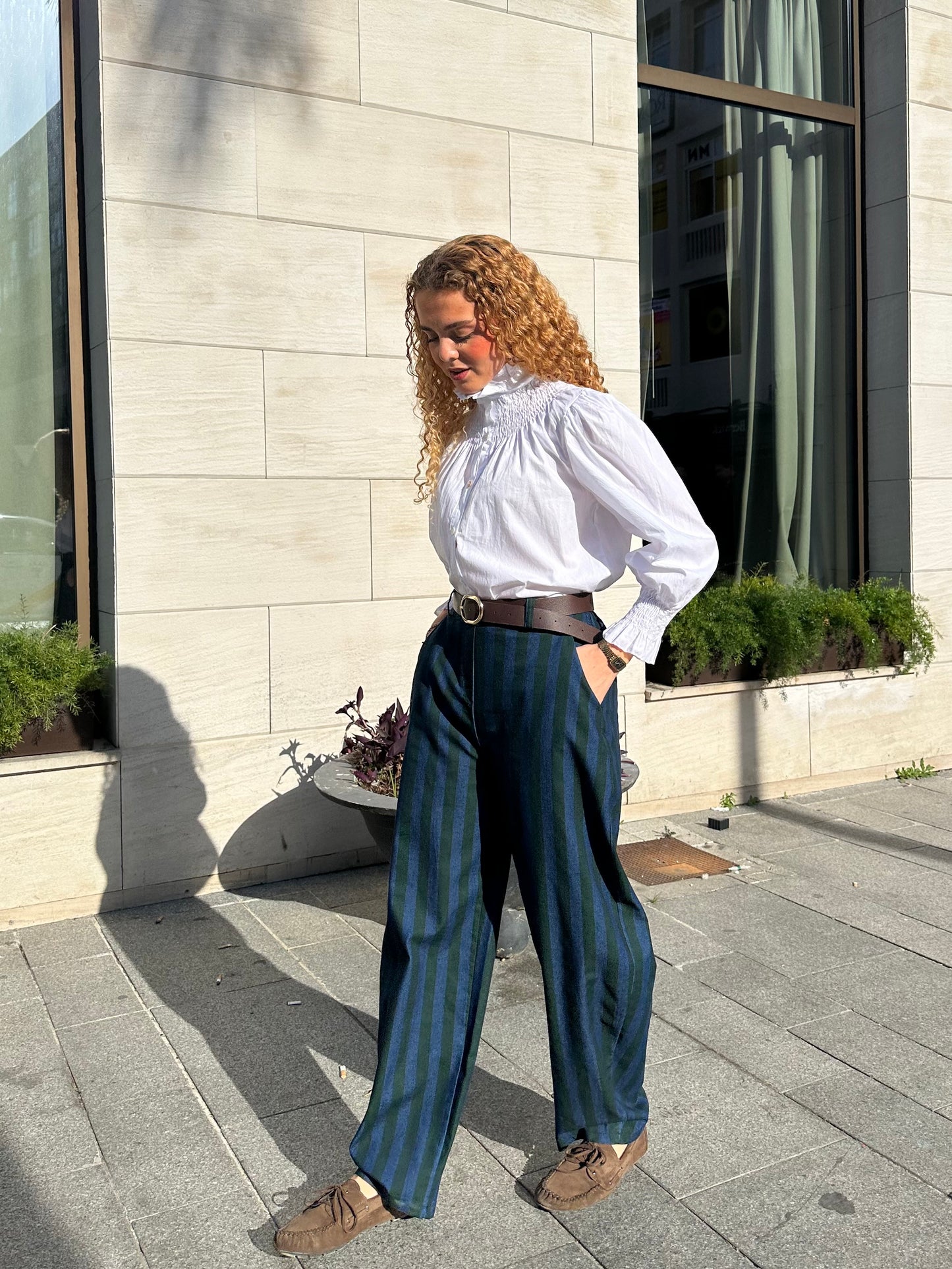 Vaquero Ballon Rayas Verde