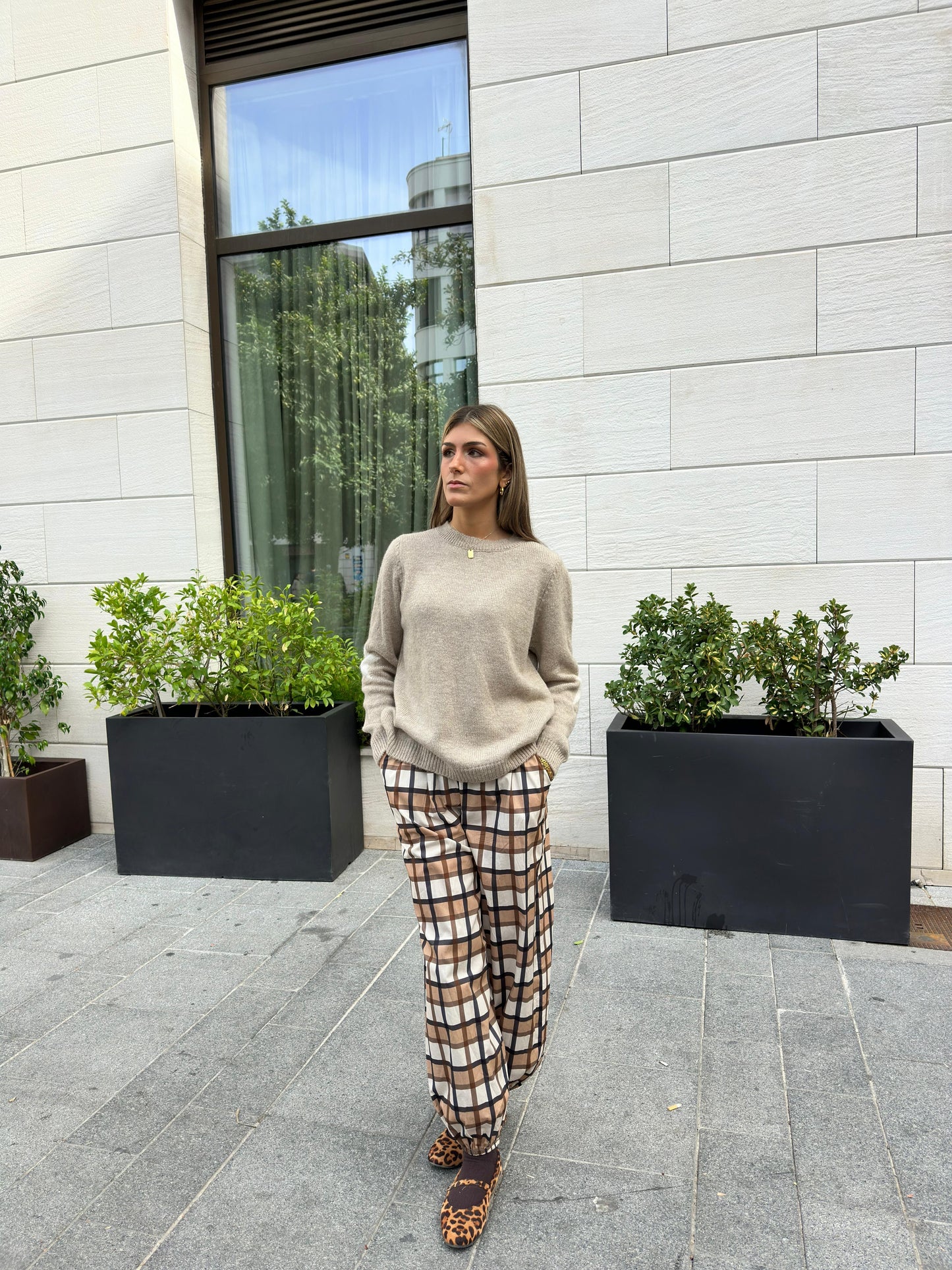 Pantalones Bombacho Cuadros