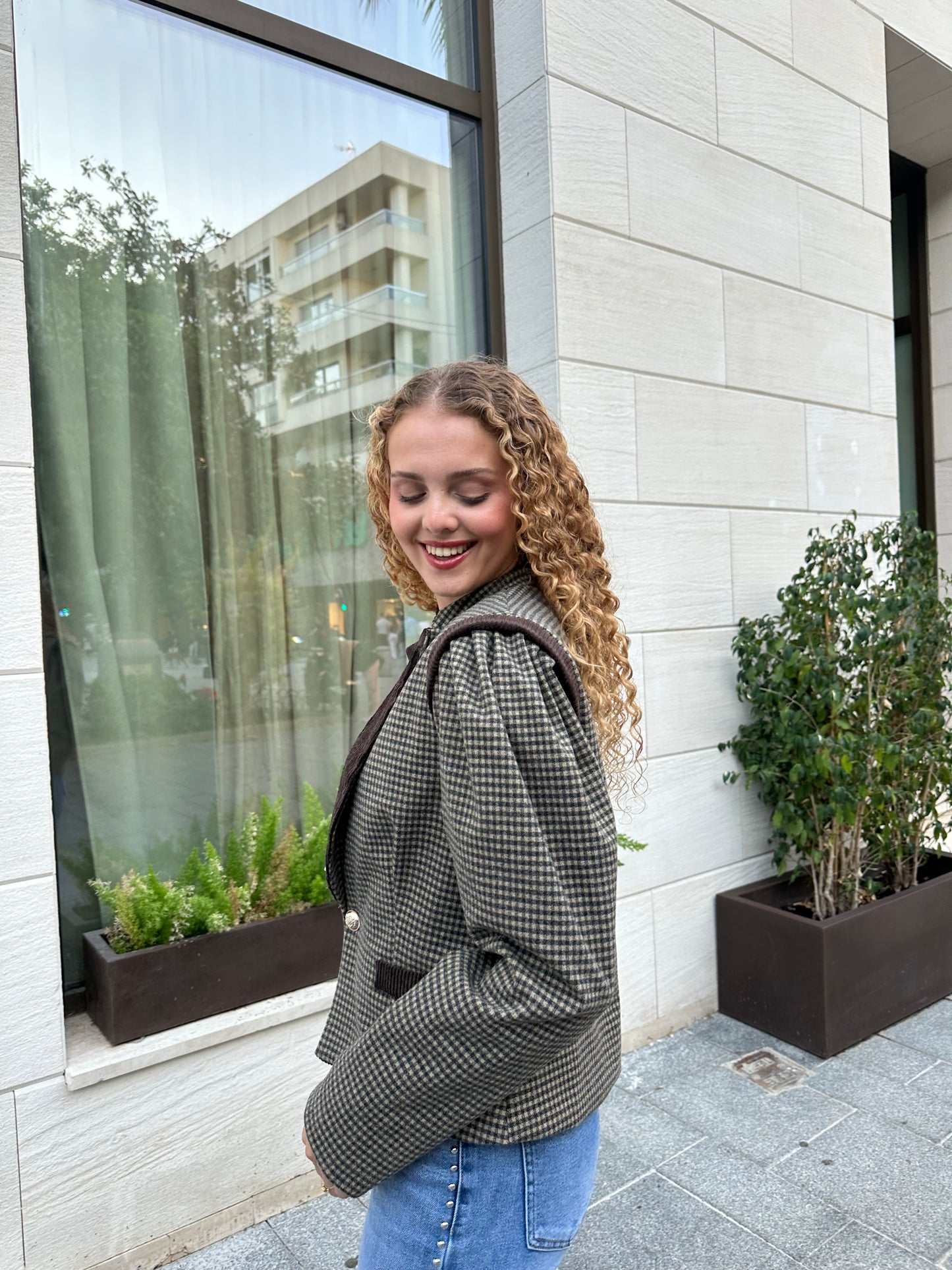 Chaqueta Vintage Cuadros